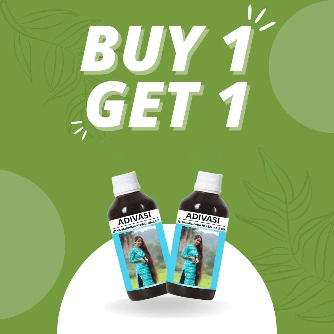 Adivasi Herbal Hair Oil (Buy 1 Get 1 Free)