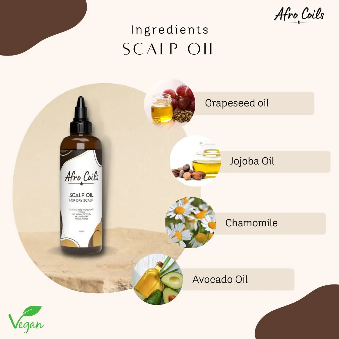 Afro Coils Scalp Oil for Dry Scalp 100 ml