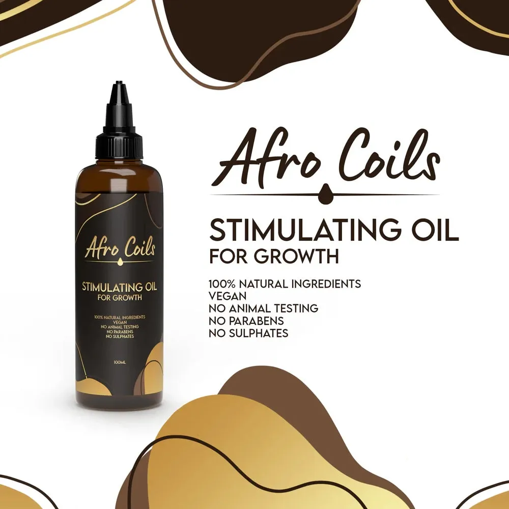 Afro Coils Stimulating Oil for Growth 100ml