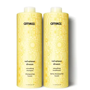 Amika Velveteen Dream Smoothing Shampoo and Conditioner Duo - 33.8oz ($150 Value)