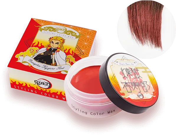 Demon Slayer Colored Hair Wax: Rengoku Kyojuro Red