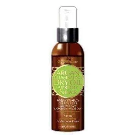 GLYSKINCARE Lightening dry argan oil for hair and body 125ml