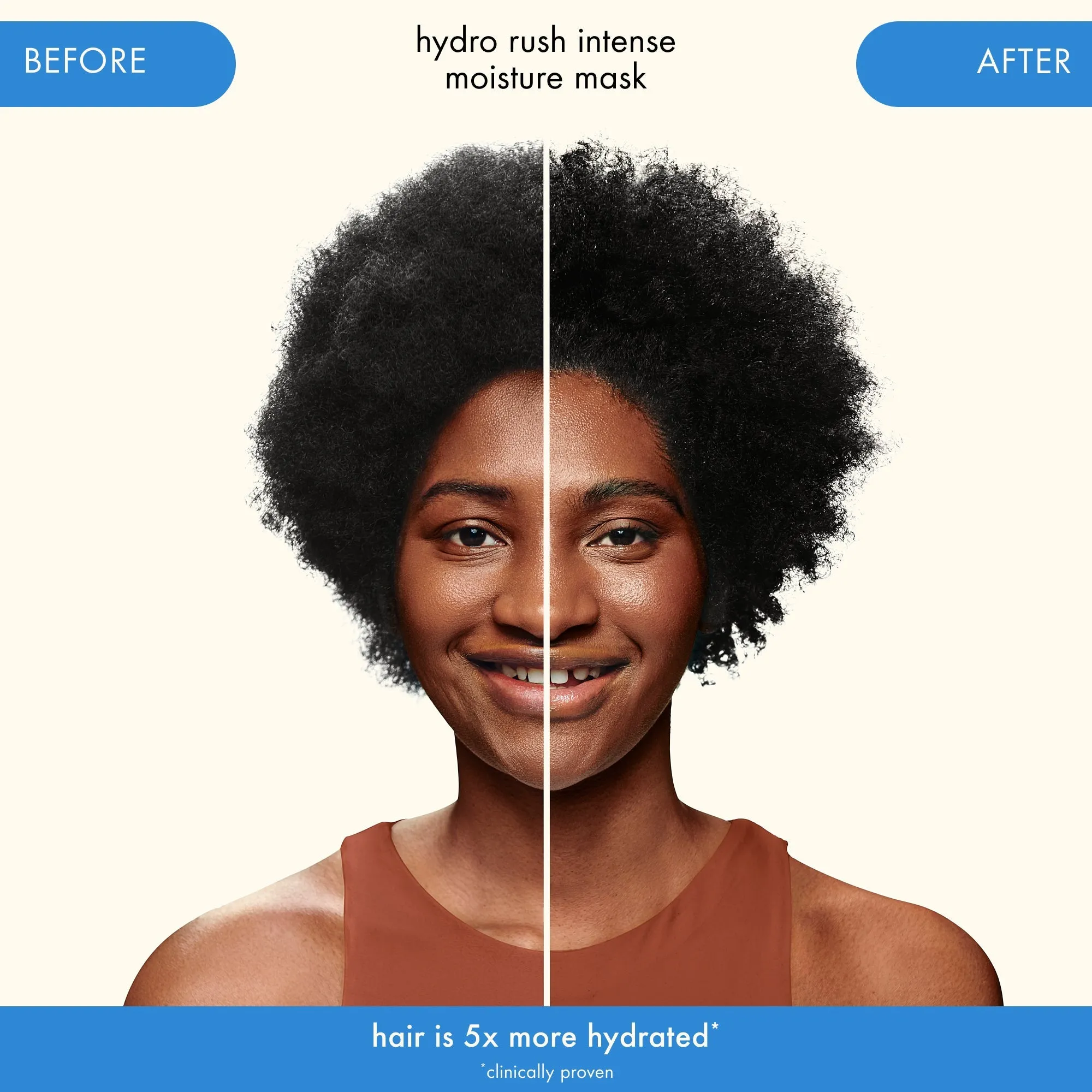 hydro rush | intense moisture hair mask with hyaluronic acid