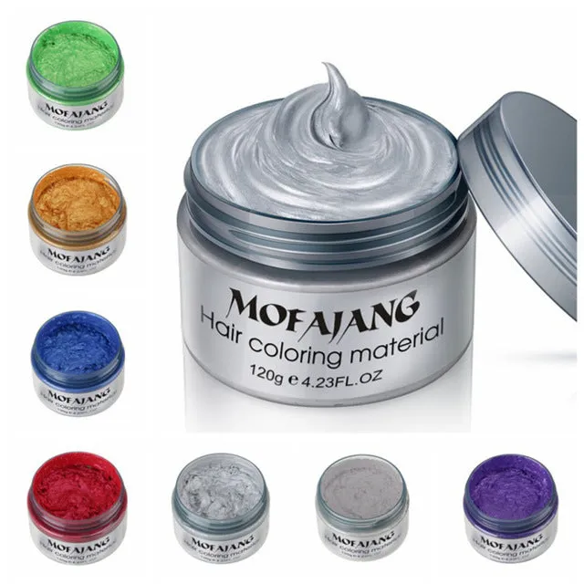 Sure! Heres a more optimized title for the product:

Mofajang Temporary Hair Color Wax - Vibrant & Washable Styling Dye for All Hair Types