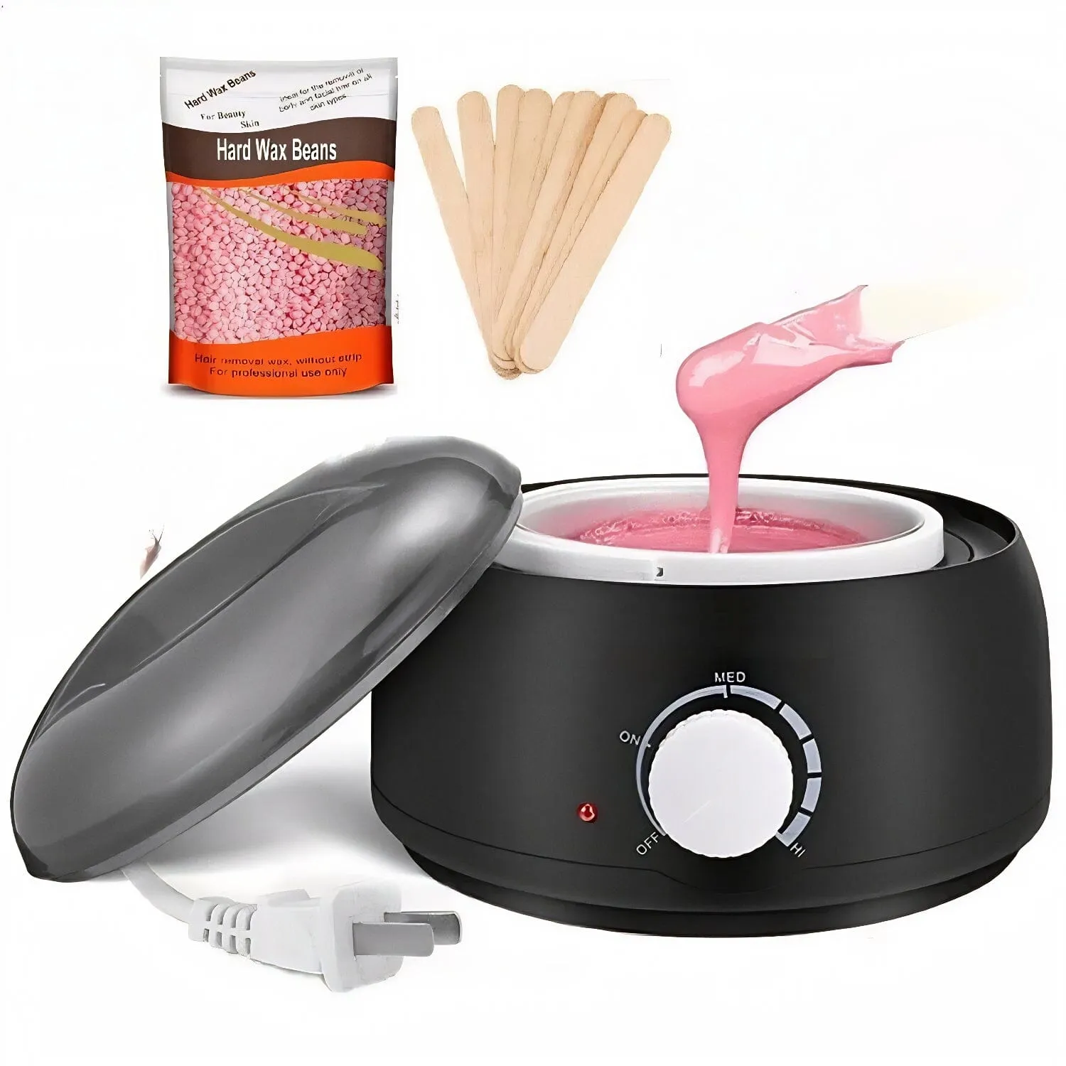 SMAXPro™ Wax Warmer Heater Pot: Hair Removal, Depilatory Home Waxing Kit, Supplies/Beans